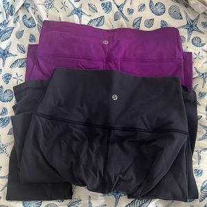 Two LULULemon leggings Size 8